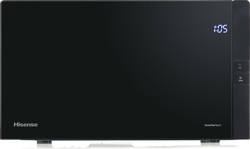 Hisense Mikrobølgeovnen H25MOBS4HGI gør det nemt at lave mad med jævn varmefordeling, effektiv grill og brugervenlig betjening. Det elegante sorte design er moderne, mens optøningsfunktionen og de automatiske madlavningsprogrammer sparer tid i køkkenet.