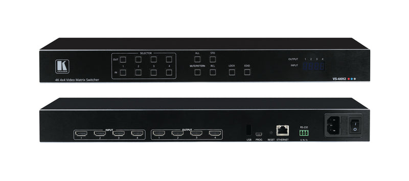 Kramer Electronics VS-44H2 AV matrix omskifter Indbygget skærm