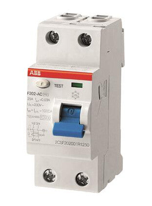 ABB F 202A-25/0,03 kredsløbsafbryder Reststrøm enhed Type A 2