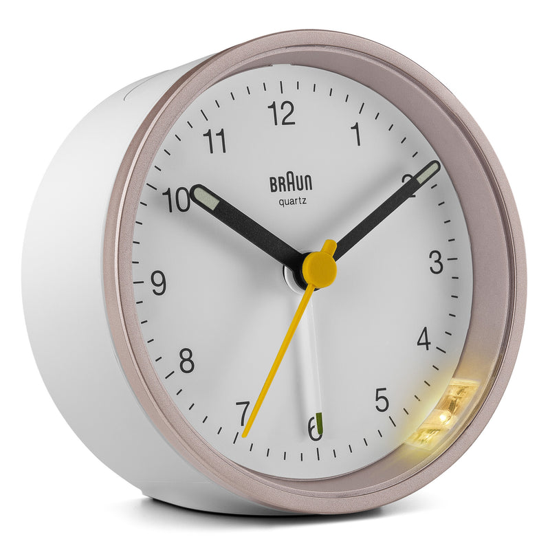 Braun BC12 Quartz alarmur Lyserød, Hvid