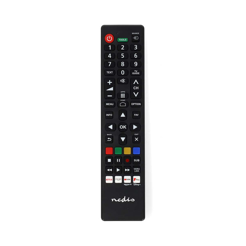 Nedis TVRC45PASHBK fjernbetjening IR trådløs TV Tryk på knapper
