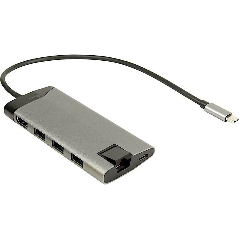 Inter-Tech GDC-802 Ledningsført USB 3.2 Gen 1 (3.1 Gen 1) Type-C Grå