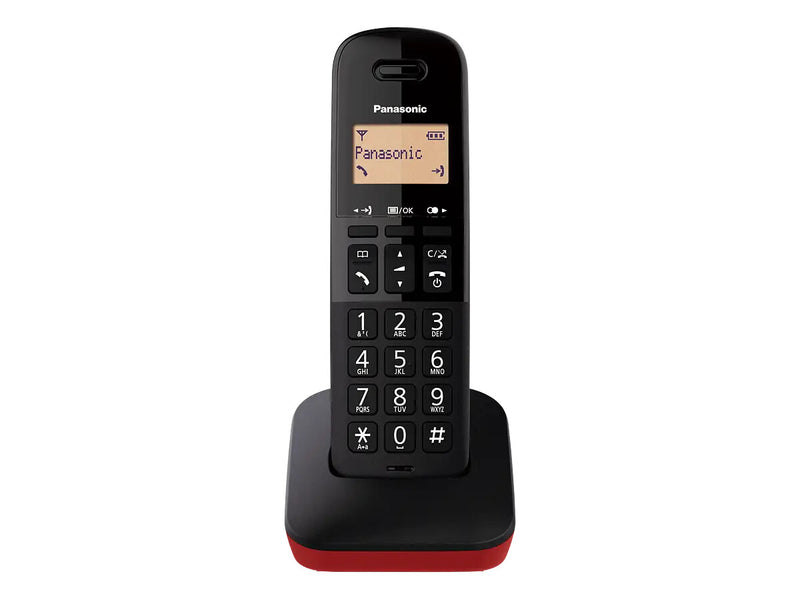 Panasonic KX-TGB610JTR telefon Analog/DECT-telefon Nummervisning Sort, Rød