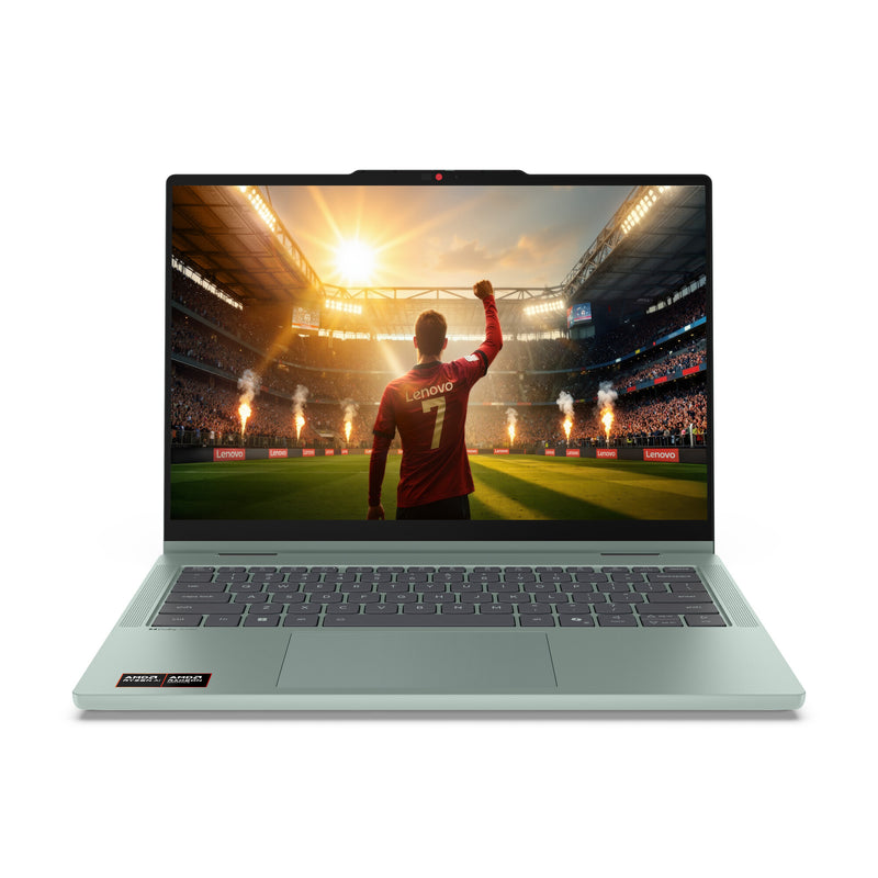 Lenovo IdeaPad 5 2-in-1 14AGP11 Copilot+ PC AMD Ryzen AI 5 430 Hybrid (2-i-1) 35,6 cm (14") Berøringsskærm WUXGA 16 GB DDR5-SDRAM 512 GB SSD Wi-Fi 7 (802.11be) Windows 11 Home Grøn, Grå Tysk