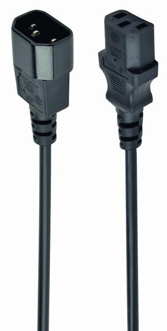 Gembird PC-189-075-5M el-ledning Sort IEC C13 IEC C14