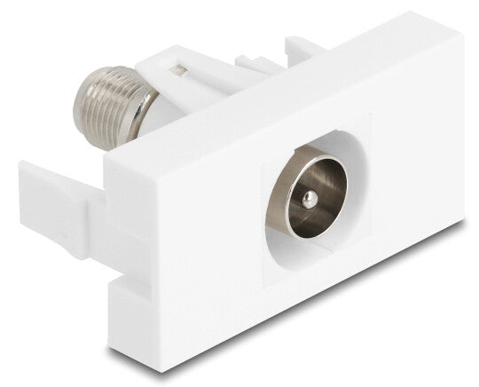 DeLOCK 90828 stikkontakt IEC / F Hvid