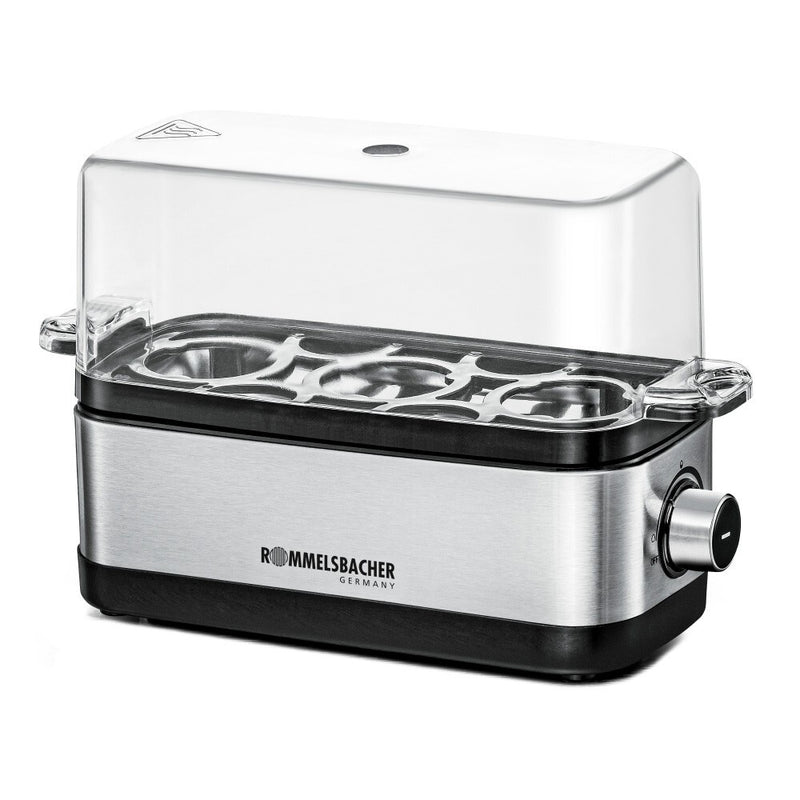 Rommelsbacher ER 300 æggekoger 3 æg 300 W Rustfrit stål, Transparent