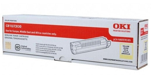 OKI 44059105 tonerpatron 1 stk Original Gul