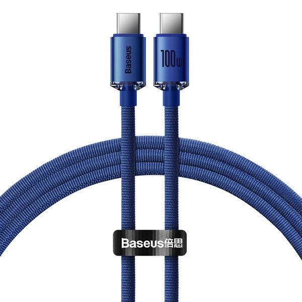 Baseus CAJY000603 USB-kabel USB 2.0 1,2 m USB C 0,48 Gbit/sek. 100 W Blå