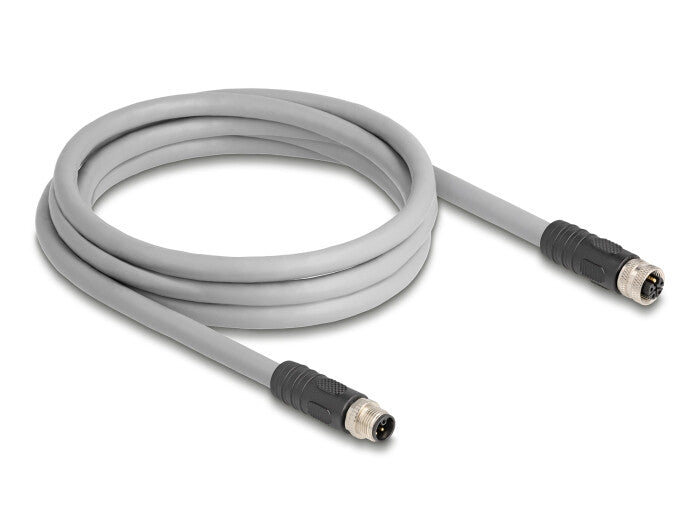 DeLOCK 80539 sensor- & aktuatorkabel 2 m RST M12 Grå