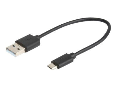Prokord USB-0002 USB-kabel USB 2.0 0,25 m USB A Micro-USB B Sort