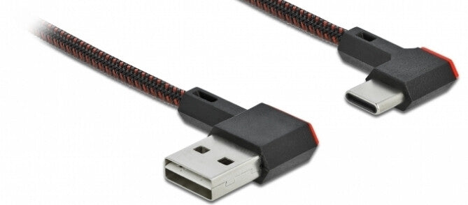 DeLOCK 85279 USB-kabel USB 2.0 0,2 m USB A USB C Sort