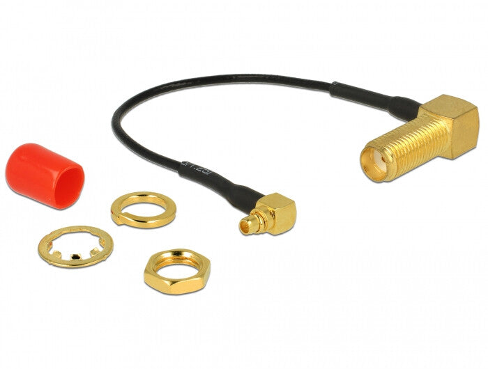 DeLOCK 89626 koaxial kabel 0,1 m SMA MMCX Sort