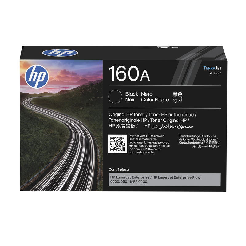HP Original 160A LaserJet-tonerpatron, sort