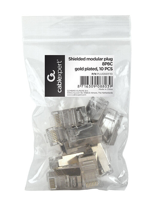 Gembird PLUG5SP/10 kabelsamler RJ-45 Transparent