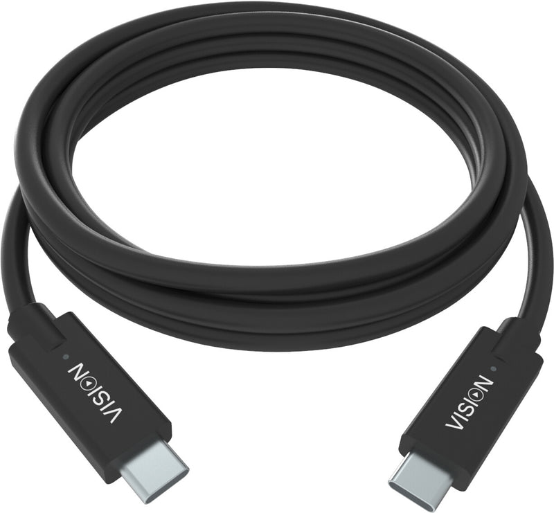 Vision TC 2MUSBC/BL USB-kabel USB 3.2 Gen 1 (3.1 Gen 1) 2 m USB C 5 Gbit/sek. Sort
