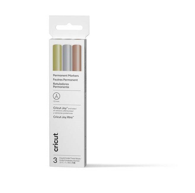 Cricut Joy Metallic speedmarker Kobber, Guld, Sølv 3 stk
