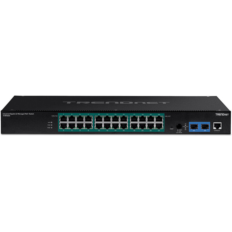 Trendnet TI-RP262i Administreret L2 Gigabit Ethernet (10/100/1000) Strøm over Ethernet (PoE) 1U Sort