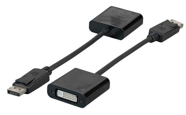EFB Elektronik EB485V2 videokabel adapter DisplayPort DVI Sort