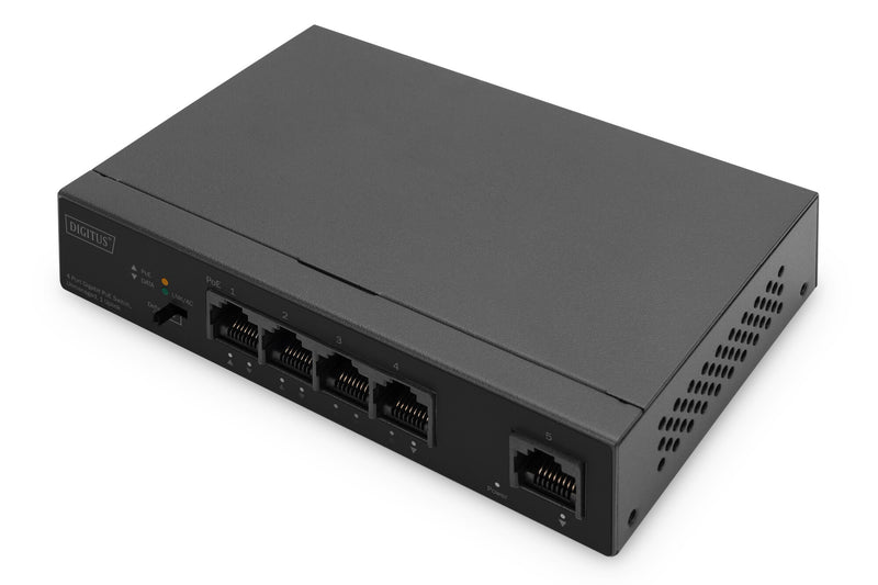 Digitus DN-95330-1 netværksswitch Ikke administreret Gigabit Ethernet (10/100/1000) Strøm over Ethernet (PoE) Sort