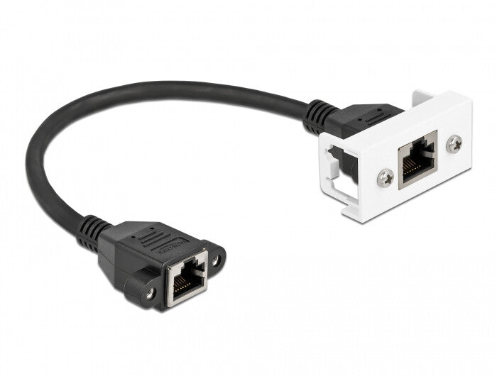 DeLOCK 87126 netværkskabel Sort 0,25 m Cat6a S/FTP (S-STP)
