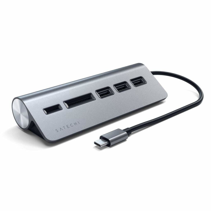 Satechi ST-TCHCRM dockingstation USB 3.2 Gen 1 (3.1 Gen 1) Type-C Grå
