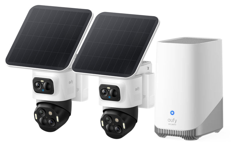 Eufy Cam S4 2-Cam Kit Kugle (form) IP-sikkerhedskamera Indendørs & udendørs 3840 x 2160 pixel Loft/væg