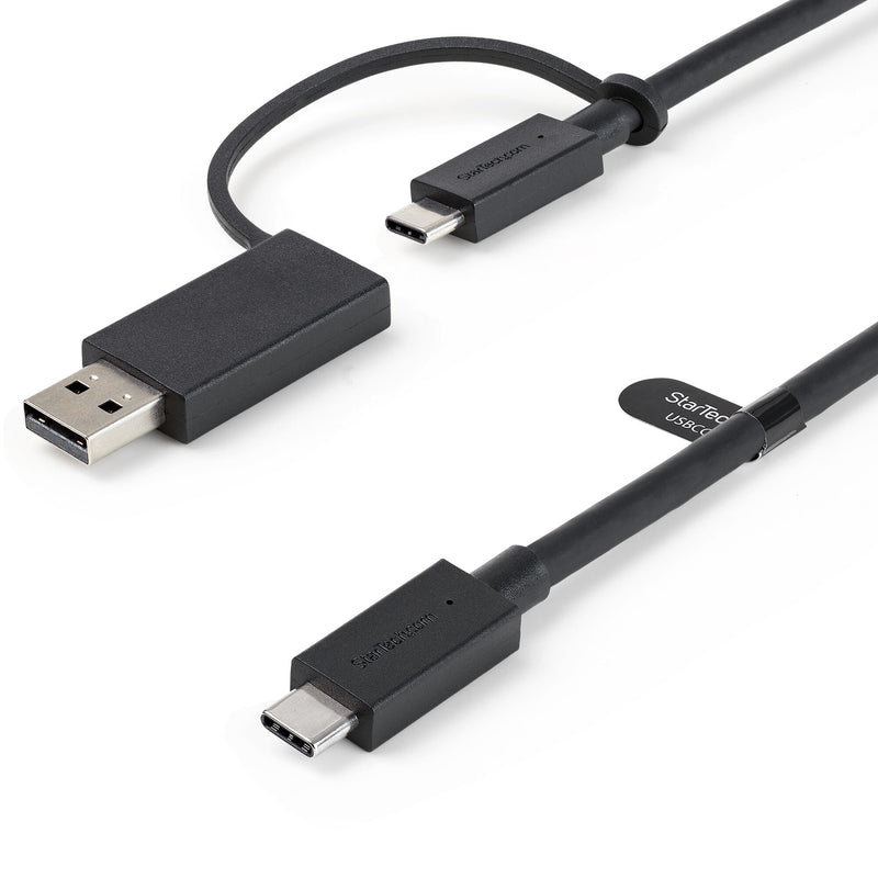 StarTech.com USBCCADP USB-kabel USB 3.2 Gen 2 (3.1 Gen 2) 1 m USB C 10 Gbit/sek. 100 W Sort
