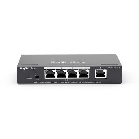 Ruijie Networks RG-ES205GC-P netværksswitch Administreret L2 Gigabit Ethernet (10/100/1000) Strøm over Ethernet (PoE)