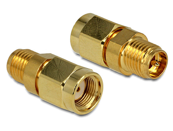 DeLOCK 88875 kabel kønsskifter RP-SMA Guld