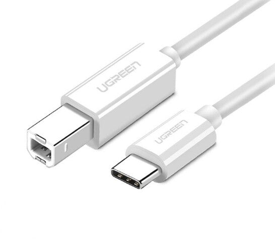 Ugreen UGR-40417 USB-kabel 1,5 m USB C USB B Hvid