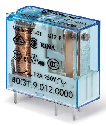 Finder Tipo 40.31 Lodret Push-in forbindelse Transparent