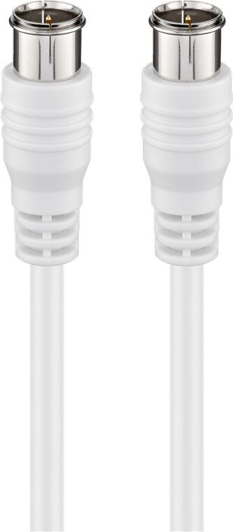 Goobay 50748 koaxial kabel 2,5 m F-type Hvid