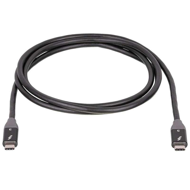 Akyga AK-USB-34 USB-kabel Thunderbolt 3 1,5 m USB C 100 W Sort