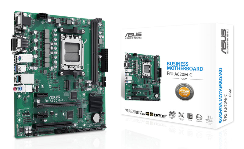 ASUS PRO A620M-C-CSM AMD A620 Sokkel AM5 micro ATX