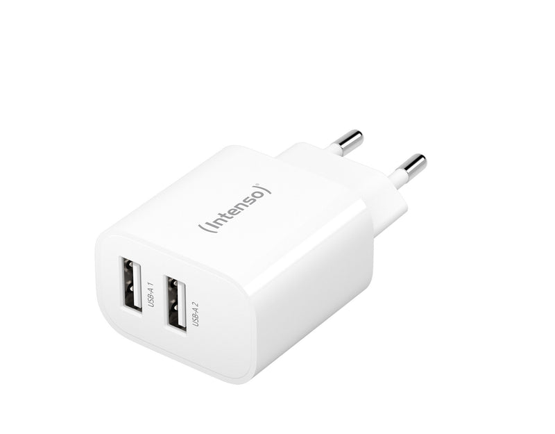 Intenso POWER ADAPTER 2XUSB-A/7802412 strømadapter og vekselret Indendørs 24 W Hvid