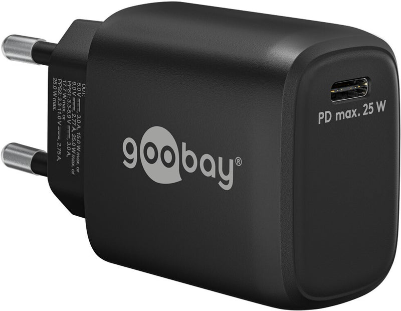 Goobay 65367 oplader til mobil enhed Laptop, Smartphone, Tablet Sort Vekselstrøm Indendørs