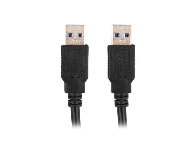 Lanberg CA-USBA-30CU-0018-BK USB-kabel USB 3.2 Gen 1 (3.1 Gen 1) 1,8 m 5 Gbit/sek. Sort