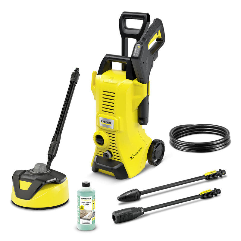 Kärcher K 3 Power Control Home T 5 højtryksrenser Stående Elektrisk 380 l/t 1600 W Sort, Gul