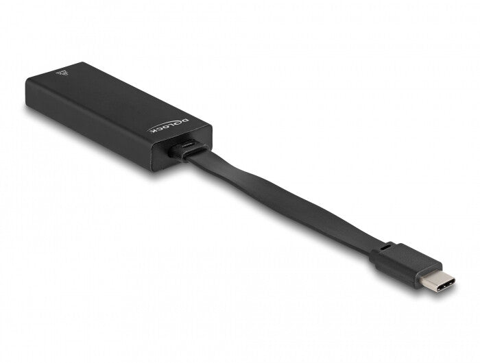 DeLOCK 66246 kabel kønsskifter RJ-45 USB C Sort