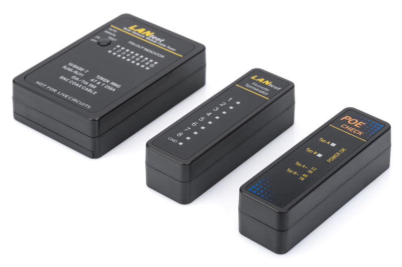 Digitus DN-14001-1 netværkskabeltester Sort