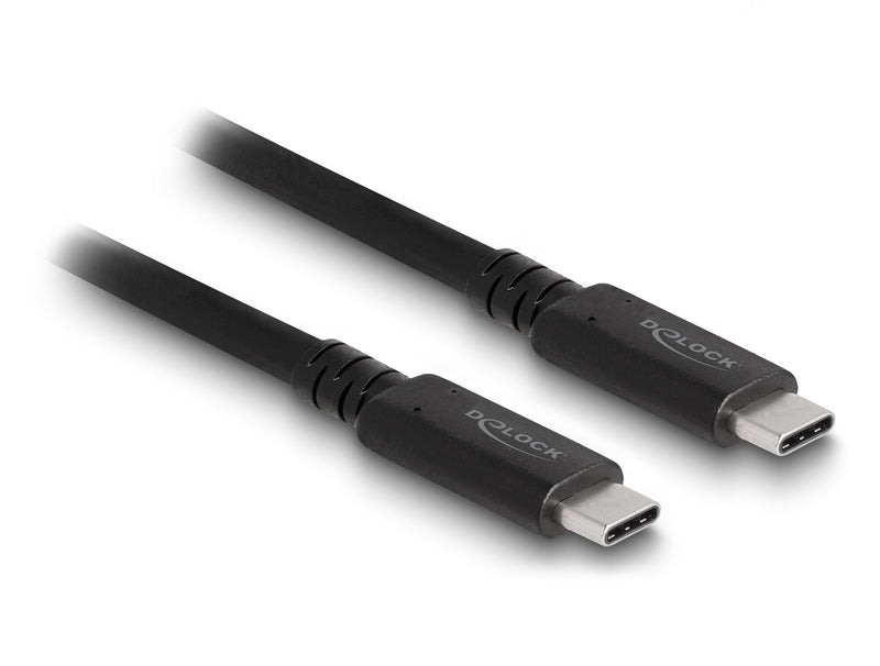 DeLOCK 80009 USB-kabel USB4 Gen 3x2 1,2 m USB C 40 Gbit/sek. 240 W Sort