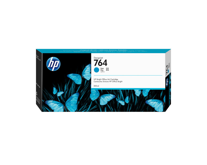 HP 764-blækpatron, 300 ml, cyan