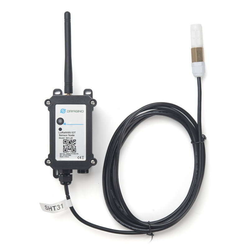Dragino Technology S31-LB/LS Indendørs/udendørs Temperatur og luftfugtighedssensor Fritstående
