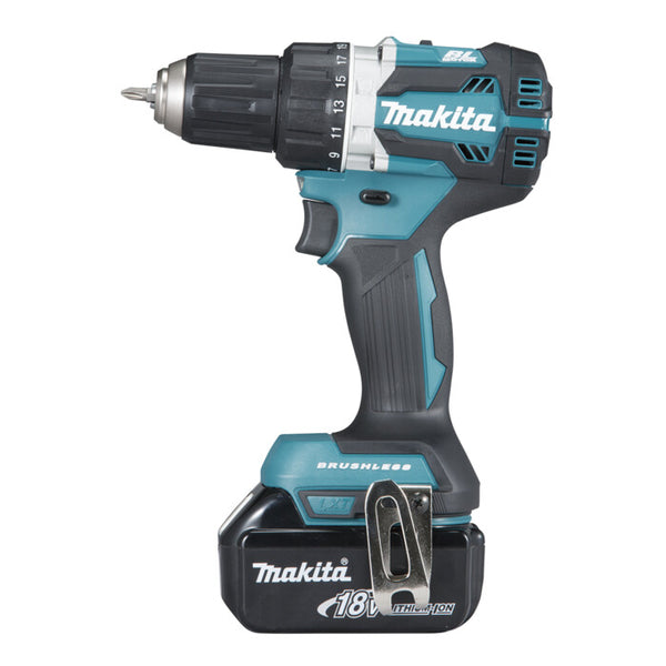 Makita DDF484RTJ bor Nøglefri 1,6 kg Sort, Blå