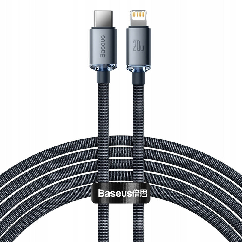 Baseus CAJY000301 kabel til mobiltelefon Grå 2 m USB C Lightning