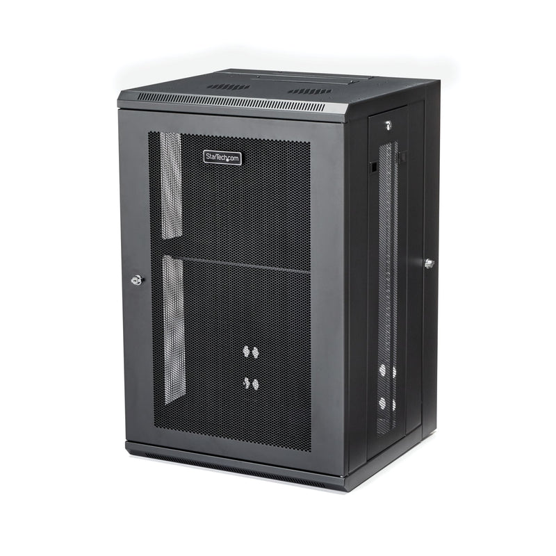 StarTech.com RK1820WALHM stativ 18U Vægmonteret stativ Sort