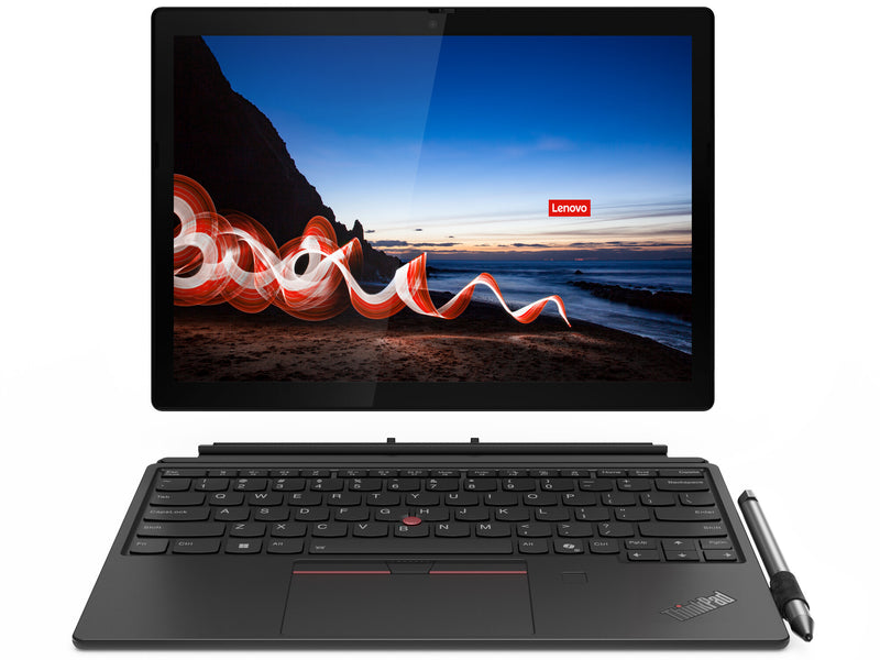 Lenovo ThinkPad X12 Detachable Gen 2 Intel Core Ultra 5 134U Hybrid (2-i-1) 31,2 cm (12.3") Berøringsskærm Full HD+ 16 GB LPDDR5x-SDRAM 512 GB SSD Wi-Fi 6E (802.11ax) Windows 11 Pro Tysk Sort