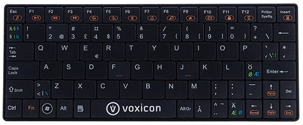 Voxicon SM411 tastatur Kontor RF trådløst QWERTY Nordisk Sort