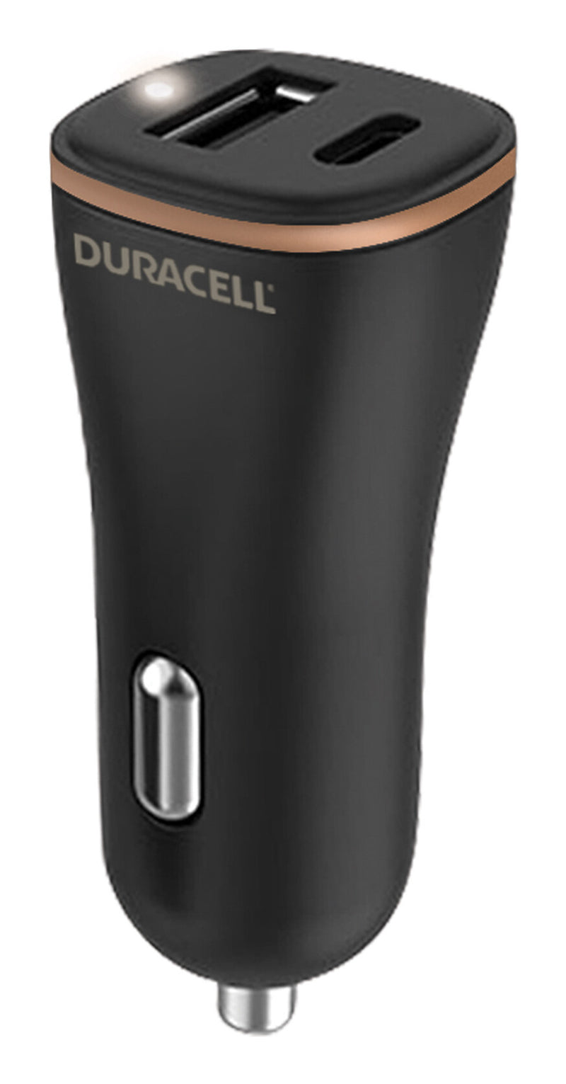 Duracell DR6026A oplader til mobil enhed Mobiltelefon Sort Cigartænder Automatisk
